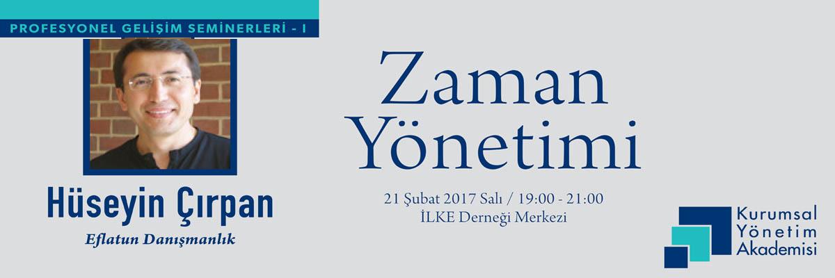 Zaman Yönetimi Eğitimi 21 Şubat'ta Gerçekleşecek